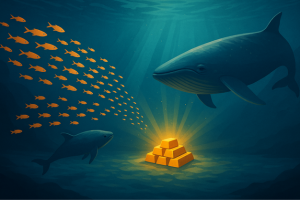 VON GREYERZ_WHALES AND MINNOWS SWIMMING TO GOLD (1)